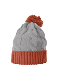 Chunk Twist Knit Beanie w/ Cuff