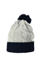 Chunk Twist Knit Beanie w/ Cuff