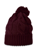 Chunk Twist Knit Beanie w/ Cuff