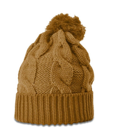 Chunk Twist Knit Beanie w/ Cuff