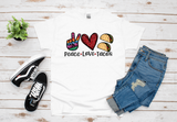 PEACE LOVE TACOS T-SHIRT