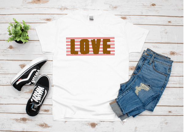 Grunge "Love" Valentines T-Shirt